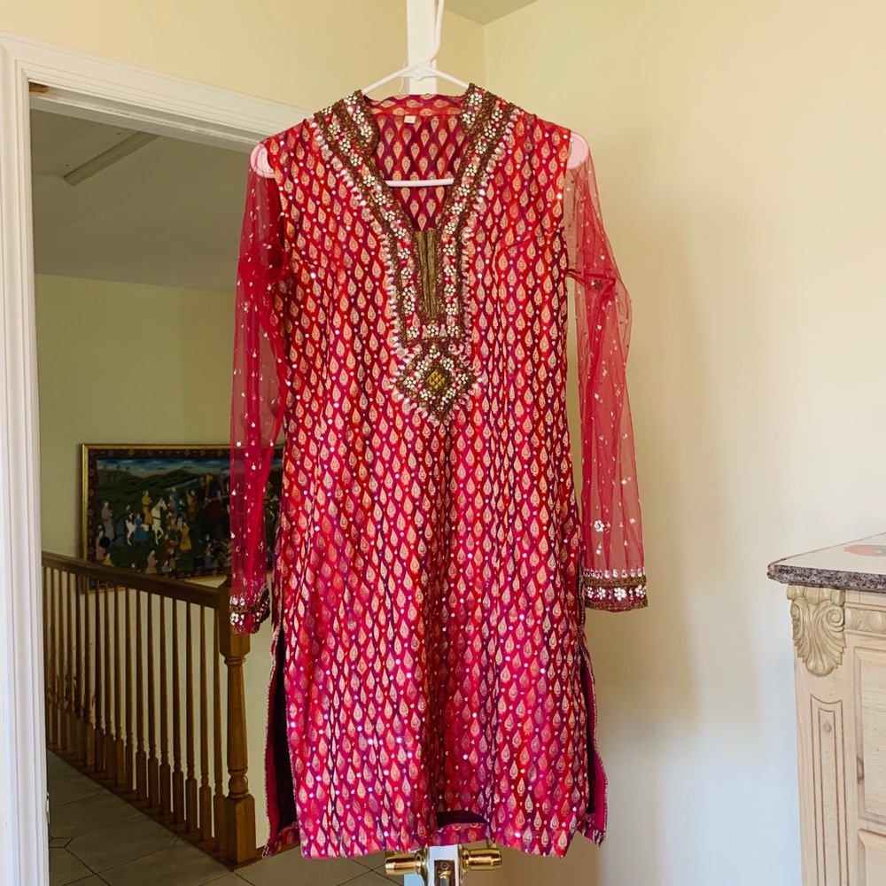 Pink Sequin Anarkali - DONATING ASAP